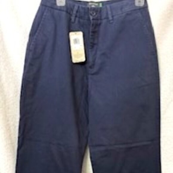 Dockers navy "Weekend Chino" high straight ankle pants NWT Size 30R - Picture 1 of 10